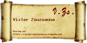 Vizler Zsuzsanna névjegykártya